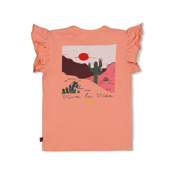 Feetje T-shirt - Salsa Sunset