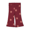 Meisjes Flare broek AOP - Salsa Sunset van  in de kleur Bordeaux in maat 86.