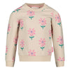 Meisjes Sweater AOP - Rolling into Spring van Jubel in de kleur Offwhite in maat 128.