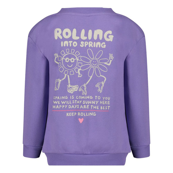 Jubel Sweater met backprint - Rolling into Spring