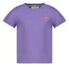 Meisjes T-shirt met backprint - Rolling in to Spring van Jubel in de kleur Paars in maat 128.