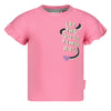 Meisjes T-shirt - Rolling into Spring van Jubel in de kleur Roze in maat 128.