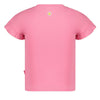 Meisjes T-shirt - Rolling into Spring van Jubel in de kleur Roze in maat 128.