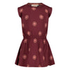 Meisjes Jurk AOP - Salsa Sunset van Jubel in de kleur Bordeaux in maat 128.