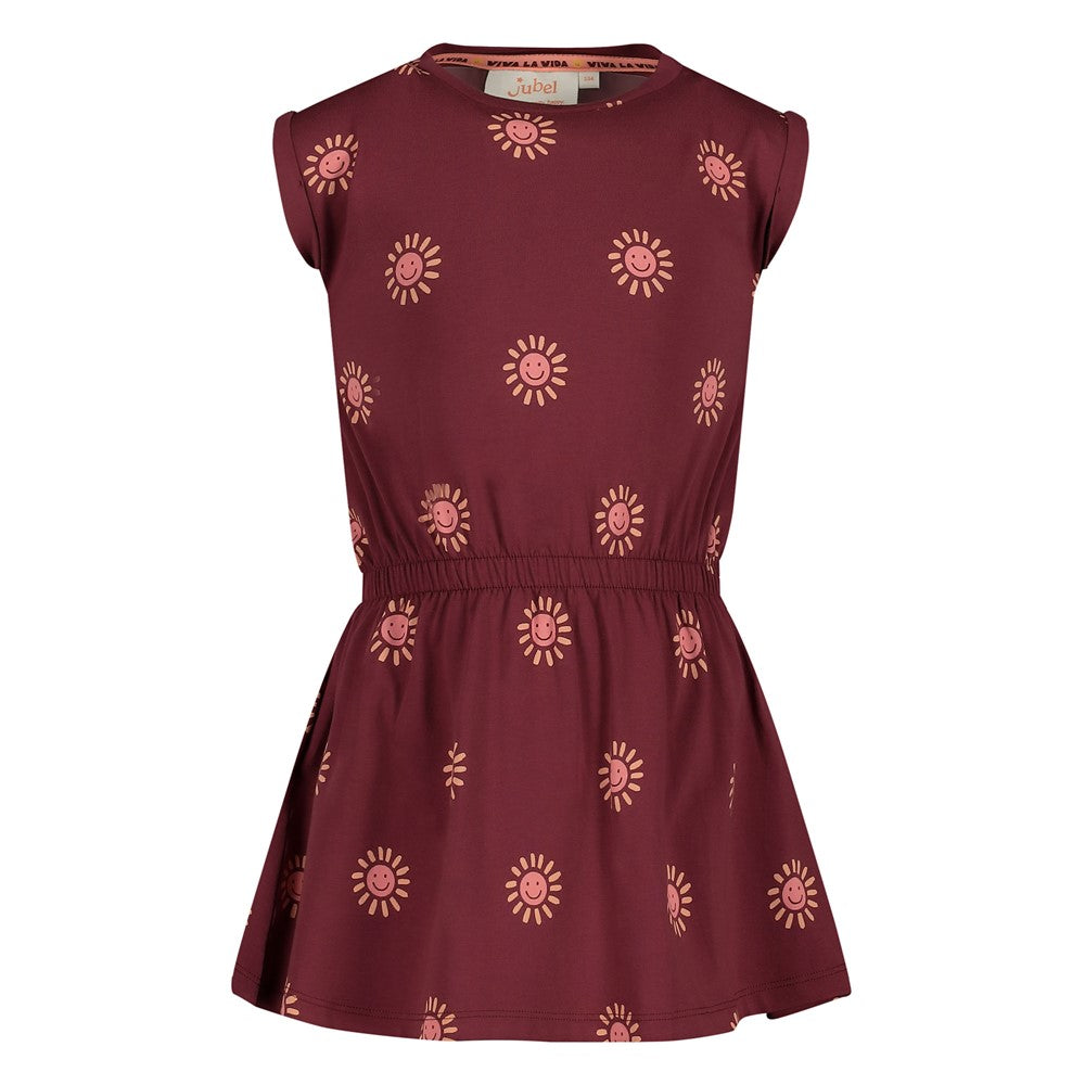 Jubel Jurk AOP - Salsa Sunset