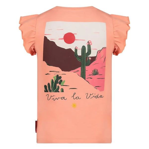 Jubel T-shirt met backprint - Salsa Sunset