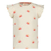 Meisjes T-shirt AOP - Salsa Sunset van Jubel in de kleur Offwhite in maat 128.
