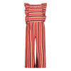 Meisjes Jumpsuit streep seersucker - Salsa Sunset van Jubel in de kleur Zalm in maat 128.