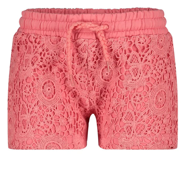 Meisjes Short met crochetdetail - Salsa Sunset van Jubel in de kleur Roze in maat 128.