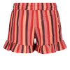 Meisjes Short streep seersucker - Salsa Sunset van Jubel in de kleur Zalm in maat 128.