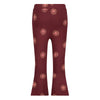 Meisjes Flared broek AOP - Salsa Sunset van Jubel in de kleur Bordeaux in maat 128.
