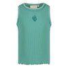 Meisjes Singlet pointelle rib - Lazy Lagoon van Jubel in de kleur Jade Groen in maat 128.