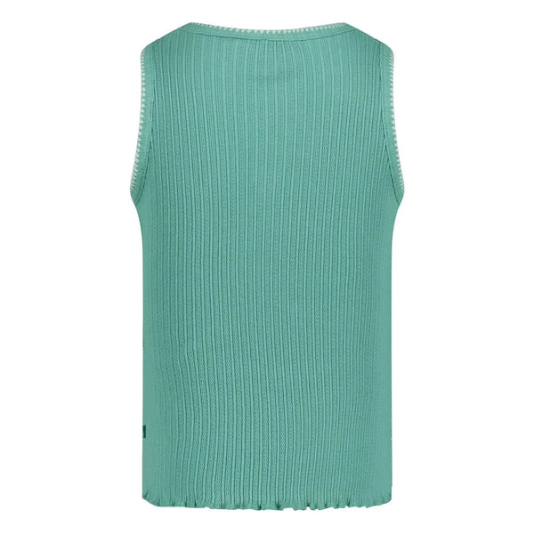 Jubel Singlet pointelle rib - Lazy Lagoon