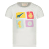 Meisjes T-shirt - Lazy Lagoon van Jubel in de kleur Wit in maat 128.