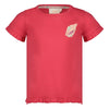 Meisjes T-shirt met backprint - Lazy Lagoon van Jubel in de kleur Fuchsia in maat 128.