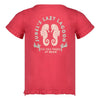 Meisjes T-shirt met backprint - Lazy Lagoon van Jubel in de kleur Fuchsia in maat 128.