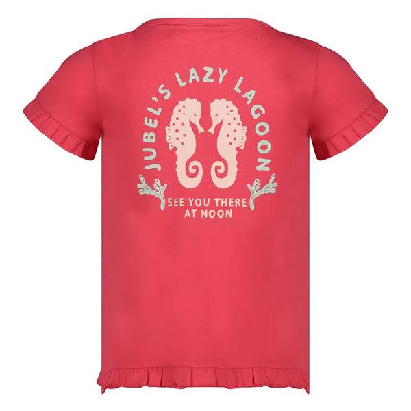Jubel T-shirt met backprint - Lazy Lagoon