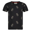 Jongens T-shirt AOP - Run the Day van Sturdy in de kleur Antraciet in maat 128.