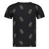 Jongens T-shirt AOP - Run the Day van Sturdy in de kleur Antraciet in maat 128.