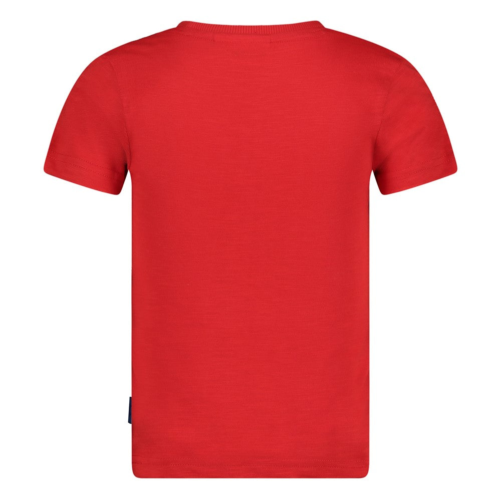 Jongens T-shirt - Run the Day van Sturdy in de kleur Rood in maat 128.