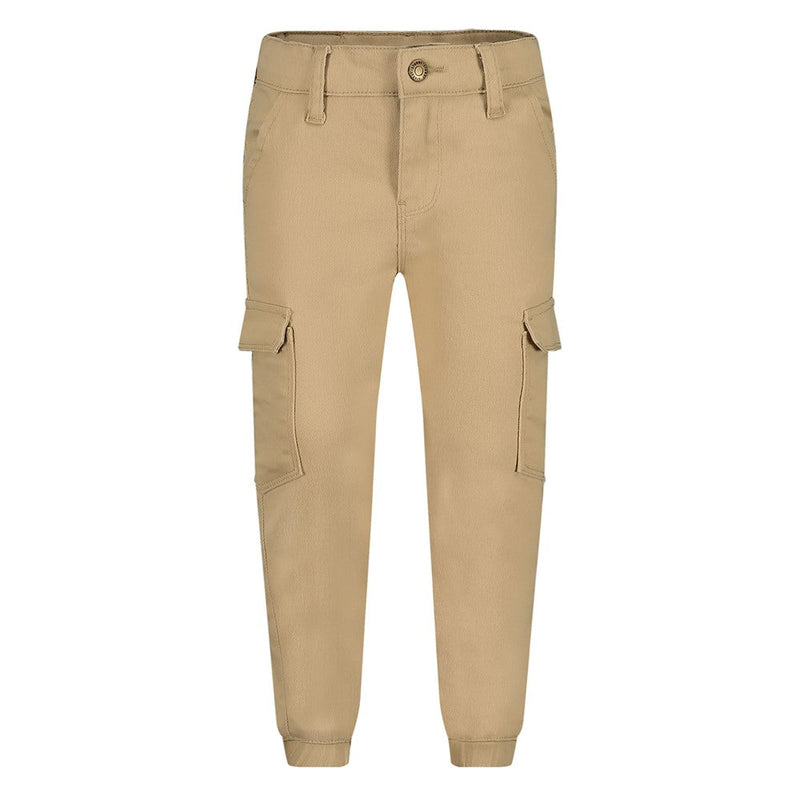 Jongens Cargo broek - Run the Day van Sturdy in de kleur Zand in maat 128.