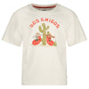 Jongens T-shirt oversized - Desert Fiesta van Sturdy in de kleur Offwhite in maat 128.
