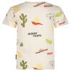 Jongens T-shirt AOP - Desert Fiesta van Sturdy in de kleur Offwhite in maat 128.