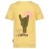 Jongens T-shirt met backprint - Desert Fiesta van Sturdy in de kleur Geel in maat 128.