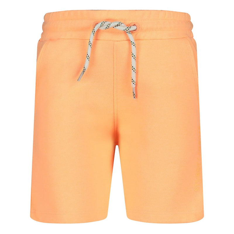 Jongens Short - Lagoon Legends van Sturdy in de kleur Neon Oranje in maat 128.