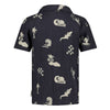 Jongens Overhemd k/m AOP mousseline - Lagoon Legends van Sturdy in de kleur Indigo in maat 128.