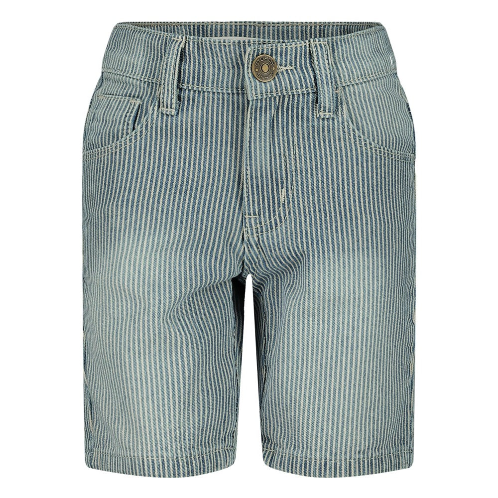 Jongens Short streep - Summer Denims van Sturdy in de kleur Indigo in maat 128.