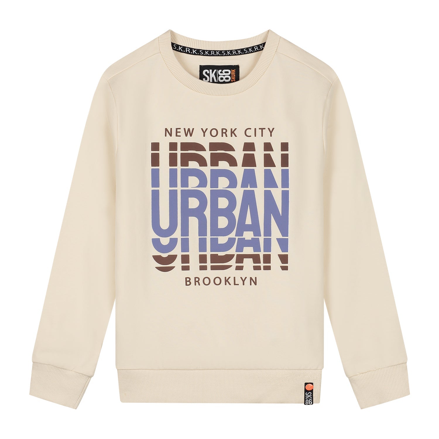 Jongens Sweater Saan van Skurk in de kleur Offwhite in maat 170.