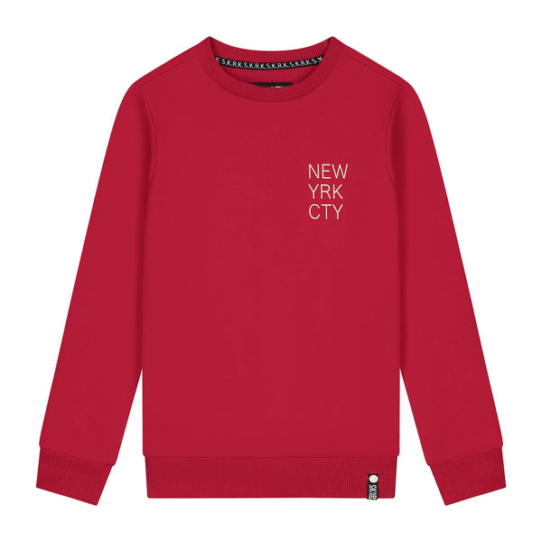Jongens Sweater Santos van Skurk in de kleur Red in maat 170.