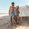 Jongens Zwemshort Solid | Stef van Salted Stories in de kleur Dusk Blue in maat 122-128.