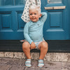 Unisexs UV Shirt Long Sleeves Solid | Sverre van Salted Stories in de kleur Dusk Blue in maat 122-128.