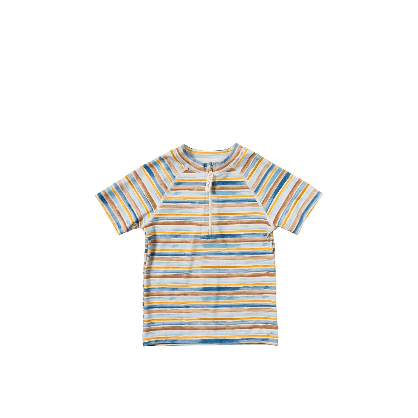 Jongens UV Shirt Short Sleeves Dyed Stripe | Skyler van Salted Stories in de kleur Multicolor in maat 122-128.