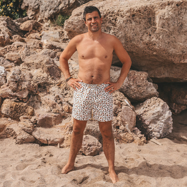 Salted Stories Pommegranate | Swim Shorts Men