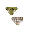 Meisjes Pomme Flower x Glitter Crinkle | 2-Pack van Salted Stories in de kleur White Swan in maat 110-116.