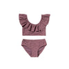 Meisjes Broderie | Bikini van Salted Stories in de kleur Dusky Orchid in maat 134-140.