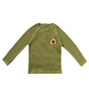 Jongens Solid Rib | Swim Longsleeve van Salted Stories in de kleur Iguana in maat 122-128.