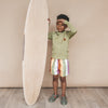 Jongens Multi Stripe | Swim Shorts van Salted Stories in de kleur Multicolor in maat 134-140.