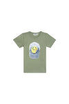 Jongens T-shirt short sleeves AWAITS-SB-02-F van Someone in de kleur Light Khaki in maat 134.