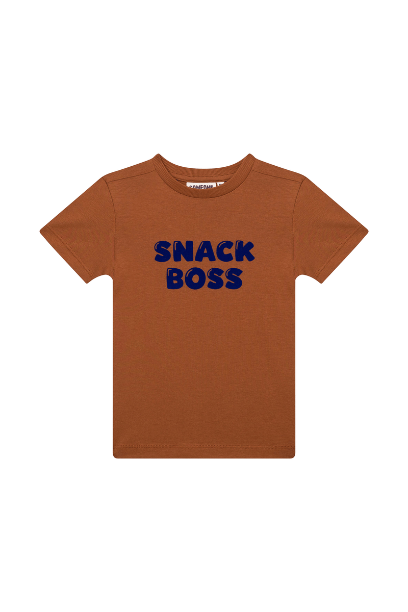 Jongens T-Shirt FELIX-SB-02-M van Someone in de kleur TERRA in maat 134.