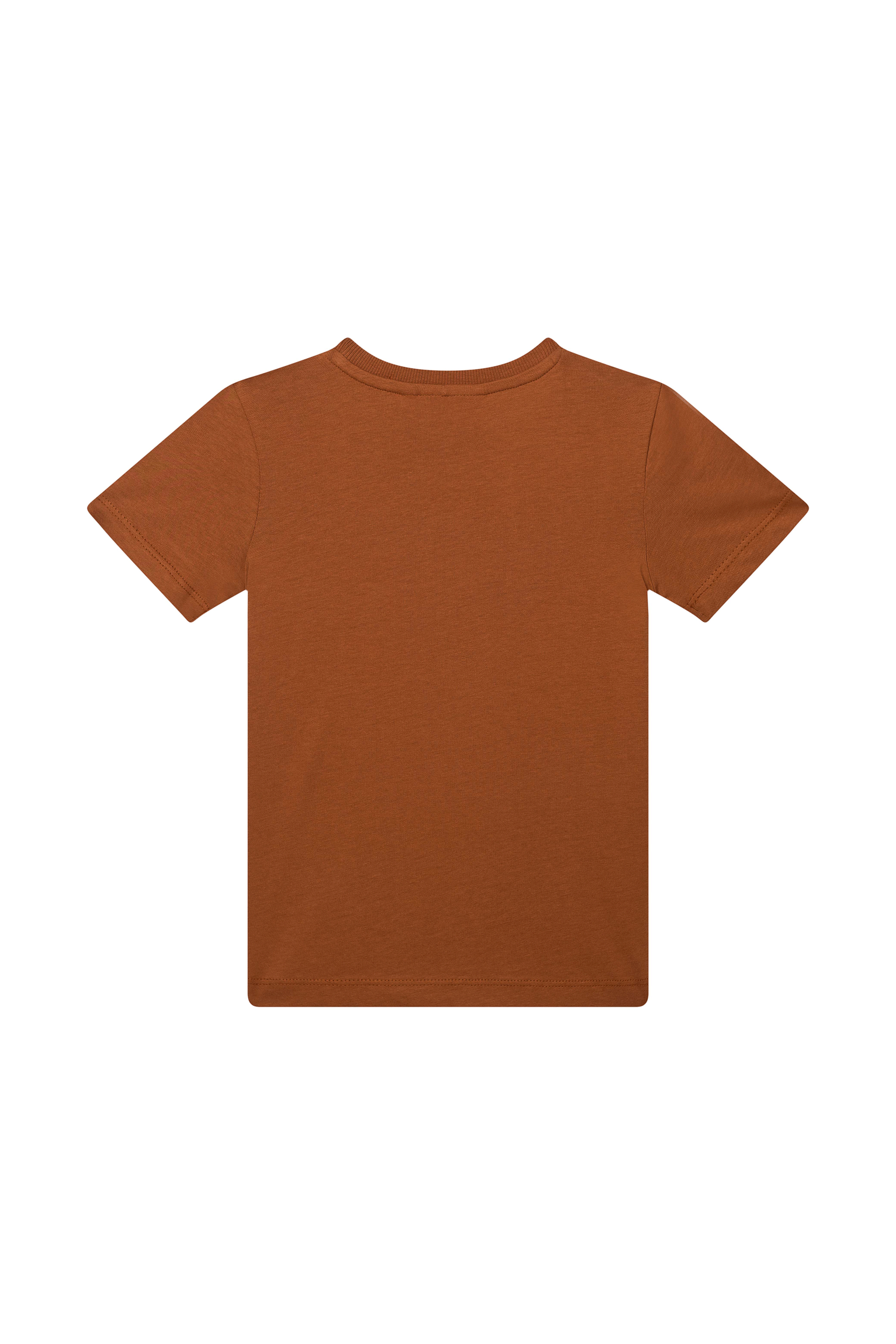 Jongens T-Shirt FELIX-SB-02-M van Someone in de kleur TERRA in maat 134.