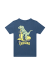Jongens T-Shirt KRISTOF-SB-02-G van Someone in de kleur JEANS BLUE in maat 134.