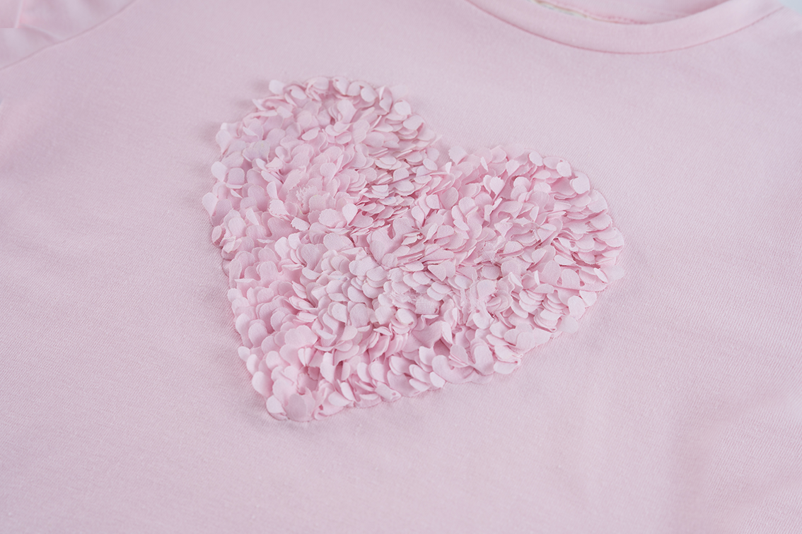 Meisjes T-Shirt AISHA-SG-02-J van Someone in de kleur SOFT PINK in maat 134.