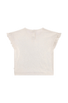 Meisjes T-Shirt ruffle sleeve ADEL-SG-02-N van Someone in de kleur ECRU in maat 134.