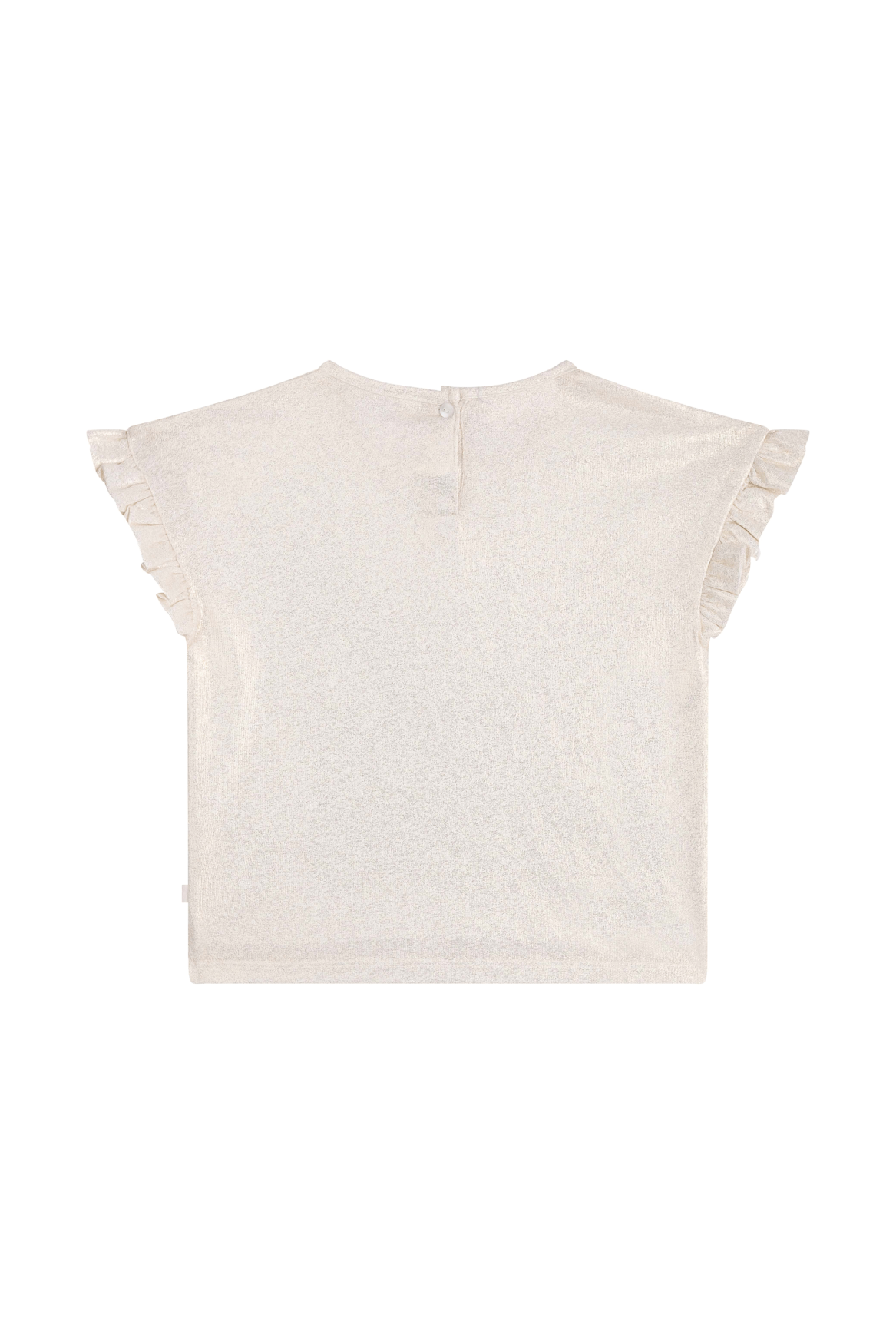 Meisjes T-Shirt ruffle sleeve ADEL-SG-02-N van Someone in de kleur ECRU in maat 134.