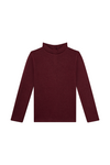 Meisjes Turtleneck Top Glitter HAILEY-SG-03-D van Someone in de kleur BORDEAUX in maat 128.