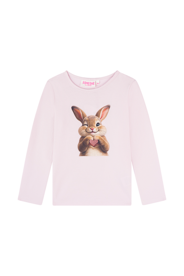 Meisjes Longsleeve YARA-SG-03-C van Someone in de kleur SOFT PINK in maat 128.